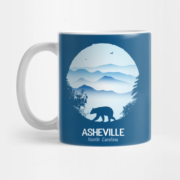 Asheville Blue Ridge Mountains - BLUE 01 by AVL Merch